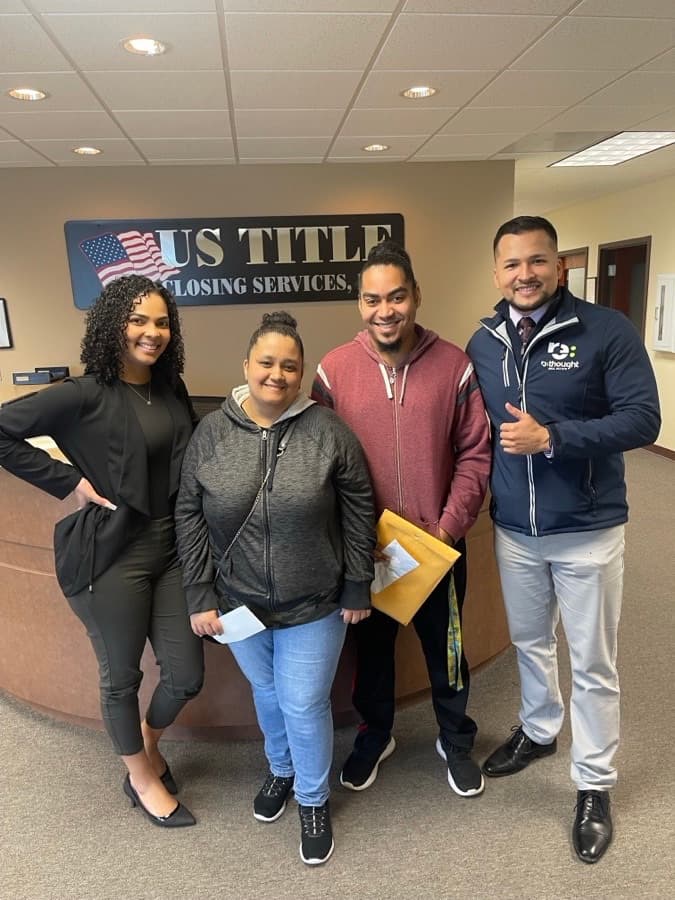 Clients of START Mortgage on closing day
